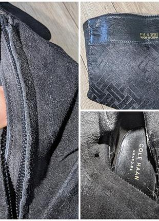 Замшевые ботфорты американского бренда cole haan 7