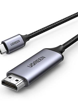 Кабель-адаптер usb-c на hdmi 2 м ugreen надійний кабель зі стабільним сигналом