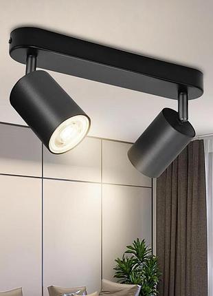 Led потолочный светильник 26см gu10 boyir led ceiling spotloght gu10 bo-417a-2 светильник с поворотными лампами