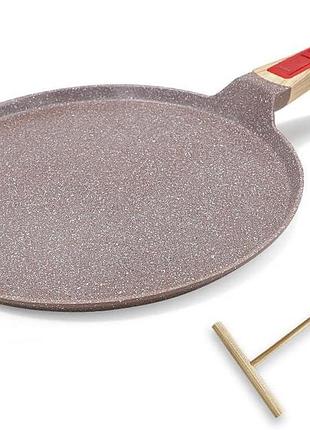 Антипригарна килима для млинців 30 см ranxingst nonstick frying pan керамічна сковорода зі знімною ручкою