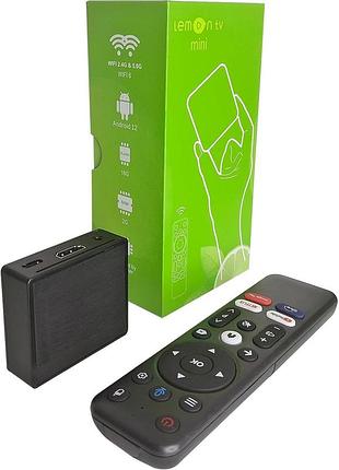 Tv приставка lemon tv mini медиаприставка для телевизора, приставка для потокового телевидения
