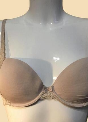 Бежевый бюстгальтер m&amp;s 80a/36a
