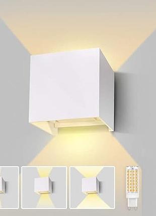 Настенный светодиодный светильник 12*12 см lureshine g9 led wall ligh металлический настенный бра
