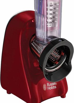 Електрична тертка 200 вт russell hobbs 22280-56 кухонна електрична тертка з 3 типами тертки