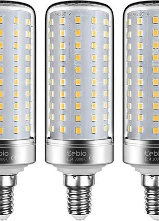 3 шт. світлодіодні лампочки e14 tebio led light bulbs 25 w 4000 k ftc-25 економічні led-лампи для світильників