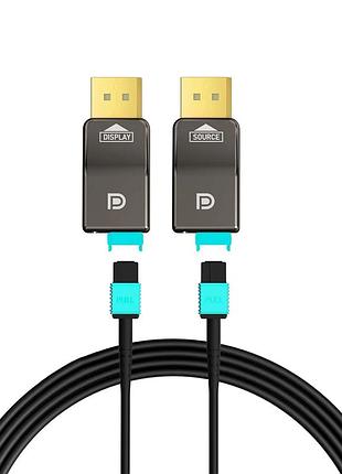 Оптический кабель 25м ruipro displayport 1.4 оптоволоконный кабель для передачи видео