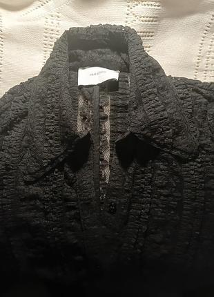 Жіноча блуза h&m studio мереживна чорна 4