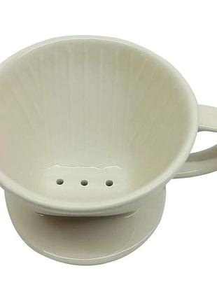 Керамический пуровер для приготовления кофе ceramic pour over drip воронка для заваривания кофе на 2 чашки