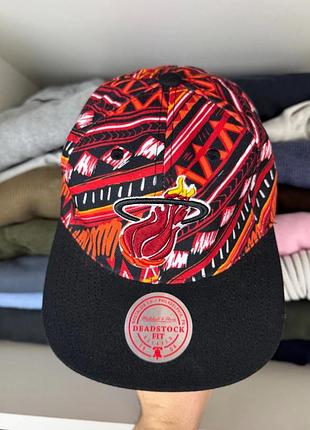 Оригінальна кепка mitchell & ness miami heat 2