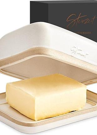 Керамическая масленка steinzeit butterdose масленка и контейнер для масла