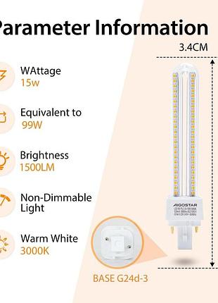 4 led-лампи від aigostar 15w 4