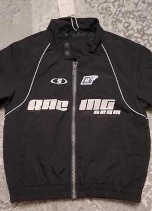 Куртка дитяча racing gear чорна на 4 роки, зріст 104 см