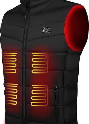 Жилет із підігріванням gohero heated jacket f1016 — l легка чоловіча безрукавка з акумулятором