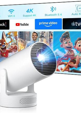 Проектор 4k 1080p android 14 salange hy300ula портативный проектор с пультом дистанционного управления