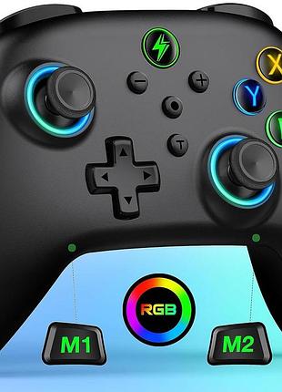 Беспроводной игровой контроллер nc100 джойстик с rgb подсветкой для игровой консоли switch ns b01