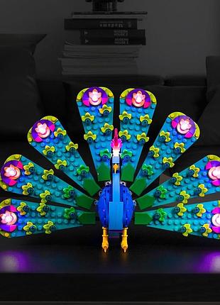 Комплект светодиодной подсветки для lego 31157 декоративная подсветка для конструктора lego павлин gc649