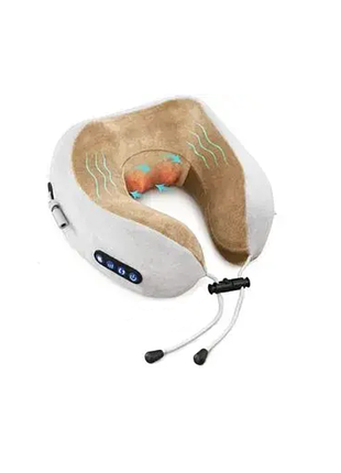 Масажна подушка u-shaped massage pillow подушка-масажер для шиї u-подібної форми для подорожей