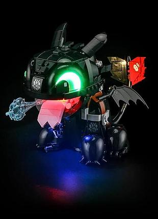 Комплект светодиодной подсветки для lego "беззубик" lighting kit gc1111 10375 подсветка для конструктора «как приручить дракона»