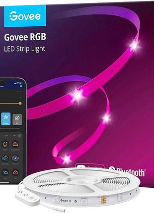 Светодиодная лента 12 вт 20 м rgb govee подсветка с управлением через приложение и синхронизацией с музыкой