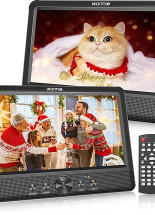 2 шт. автомобильный dvd-плеер 10,5-дюймов wonnie w-1011 портативный автомобильный dvd-плеер с пультом управления