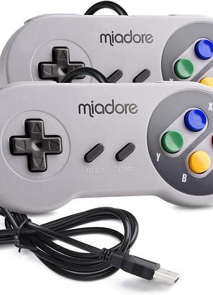 2 шт. контролер для snes retro gaming maidore джойстики для ігор із під'єднанням через usb