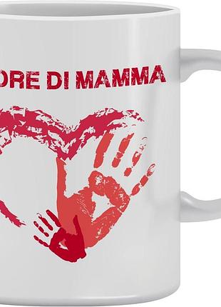 Чашка 330 мл cuore di mamma керамическая чашка на подарок для мамы