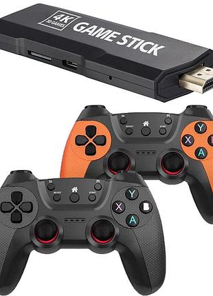 Игровая консоль с беспроводными геймпадами gthlra x2 pro игровая приставка для телевизора