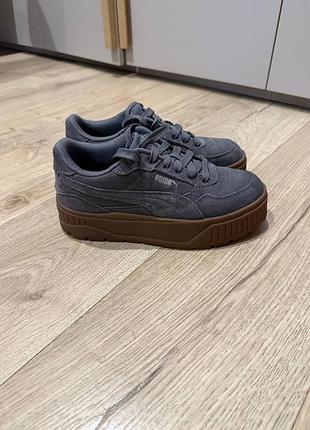 Снікерси жіночі puma сірі, розмір 7 us