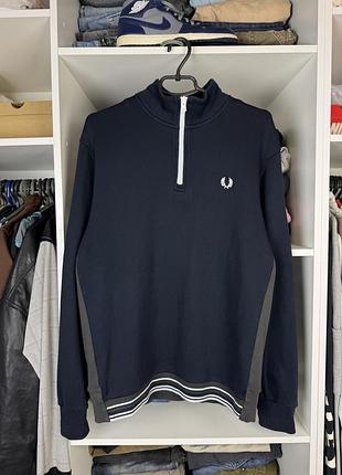 Оригінальна чоловіча кофта fred perry 1/4 zip світшот 2