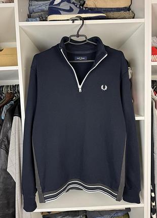 Оригінальна чоловіча кофта fred perry 1/4 zip світшот