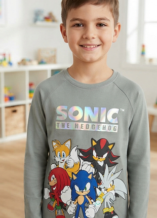 Лонгслив, реглан sonic на 9-10 лет