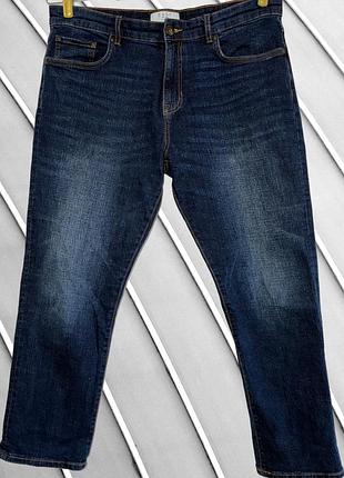 Мужские темно-синие джинсы easy w38 short 2xl 3xl 54 56 из прямые классические джинсы базовая деним модель easy w38 l30 56