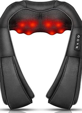 Массажер для шеи ikristin deep tissue massager портативный массажер шиацу с подогревом