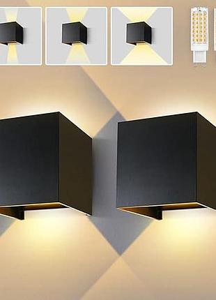 2 шт. настенный металлический светильник lureshine led wall lihg g9 g9-2835-88led светодиодный светильник на стену