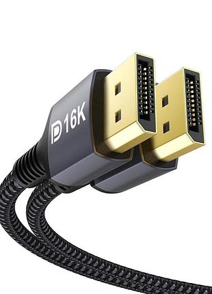 Кабель stouchi displayport 16kd2 2 метра качественный кабель адаптер displayport для передачи видео и аудио