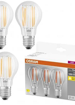 3 шт. светодиодная лампа e27 7,5 вт 1055 лм osram комплект энергоэффективных светодиодных ламп