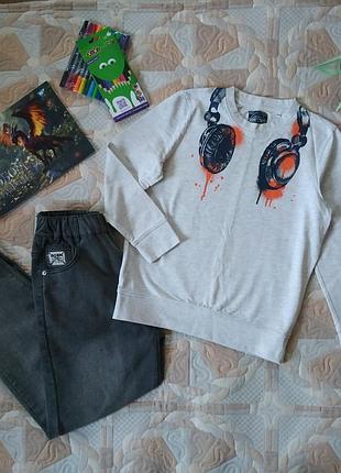 Свитшот для мальчика 10-11 лет, here &amp; Dethere, 99% хлопок