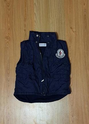 Дитяча тепла жилетка moncler 2-4 роки