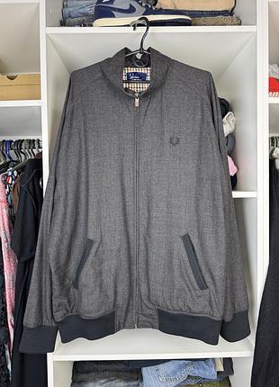 Оригінальний чоловічий шерстяний бомбер fred perry куртка