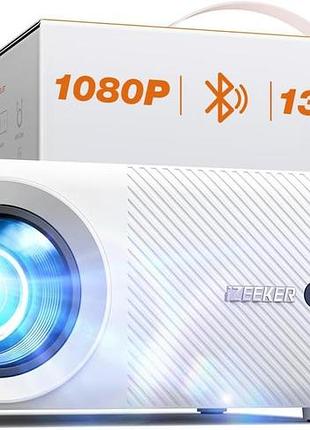Мини-проектор izeeker led projector ipl320 компактный проектор с штативом, мультимедийный проектор с bluetooth