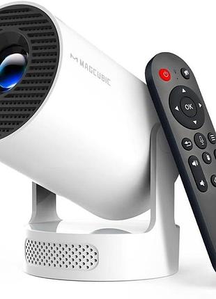 Мини-проектор со встроенным динамиком projector hy300plus портативный смарт-проектор с wi-fi и bluetooth