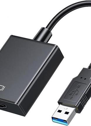 Usb-hdmi адаптер gana usb to hdmi deluxe computer cable адаптер для двух мониторов