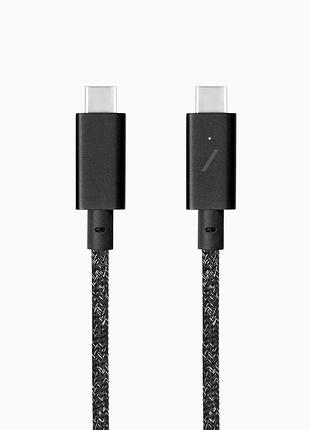 Преміальний кабель 2.4 м 240w usb-c to usb-c native union belt cable pro потужний кабель для заряджання ноутбука