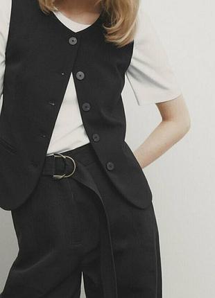 Вовняна жилетка massimo dutti 2