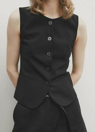 Вовняна жилетка massimo dutti