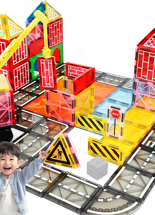 Набір магнітних будівельних блоків для дітей 40 деталей hotut magnetic building blocks 4144042 магнітний конструктор