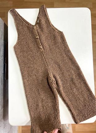 Естетичний вʼязаний комбінезон від zara