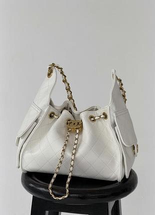 Сумка женская chanel 25 small handbag белый