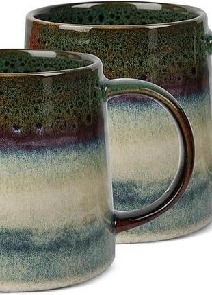 2 шт. набор керамических чашек ceramic coffee mug большая кружка для напитков 500 мл