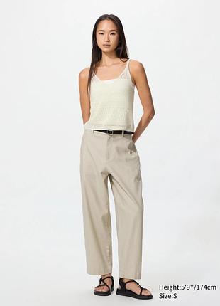 Лляні брюки uniqlo